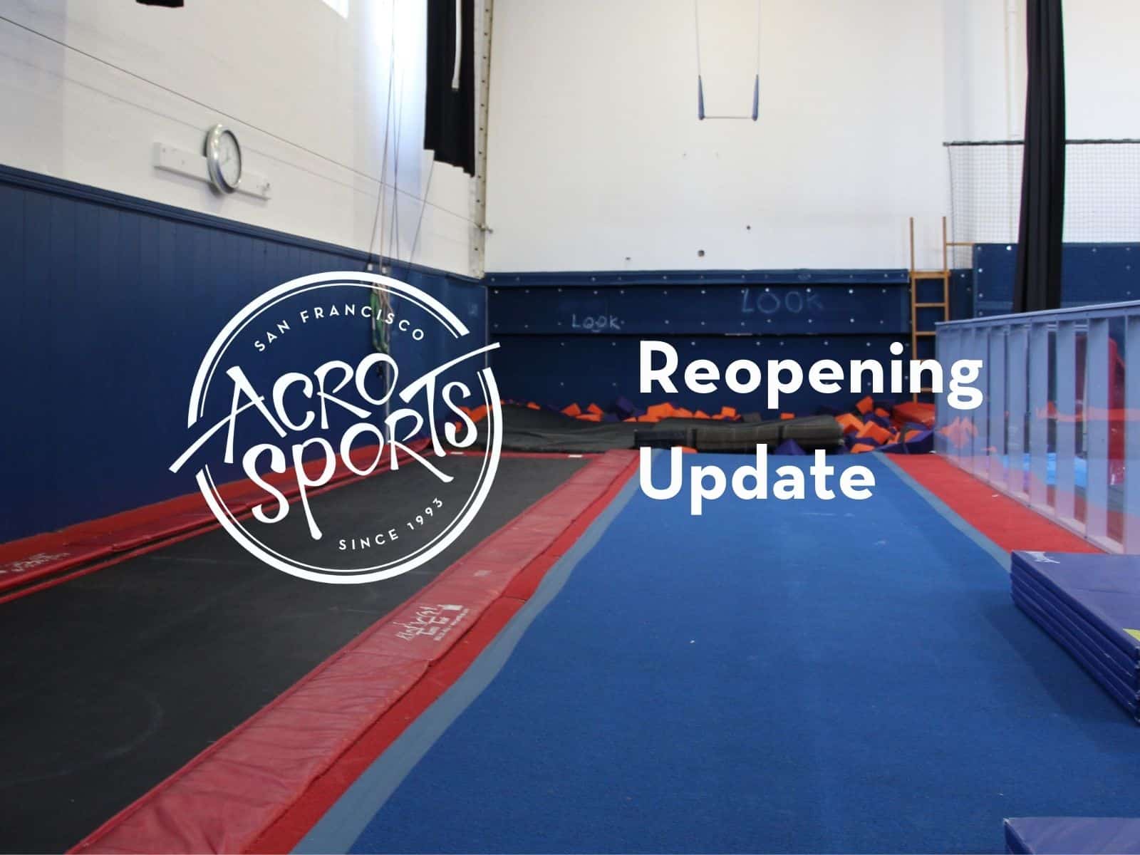 Update on AcroSports’ Reopening – September 2020