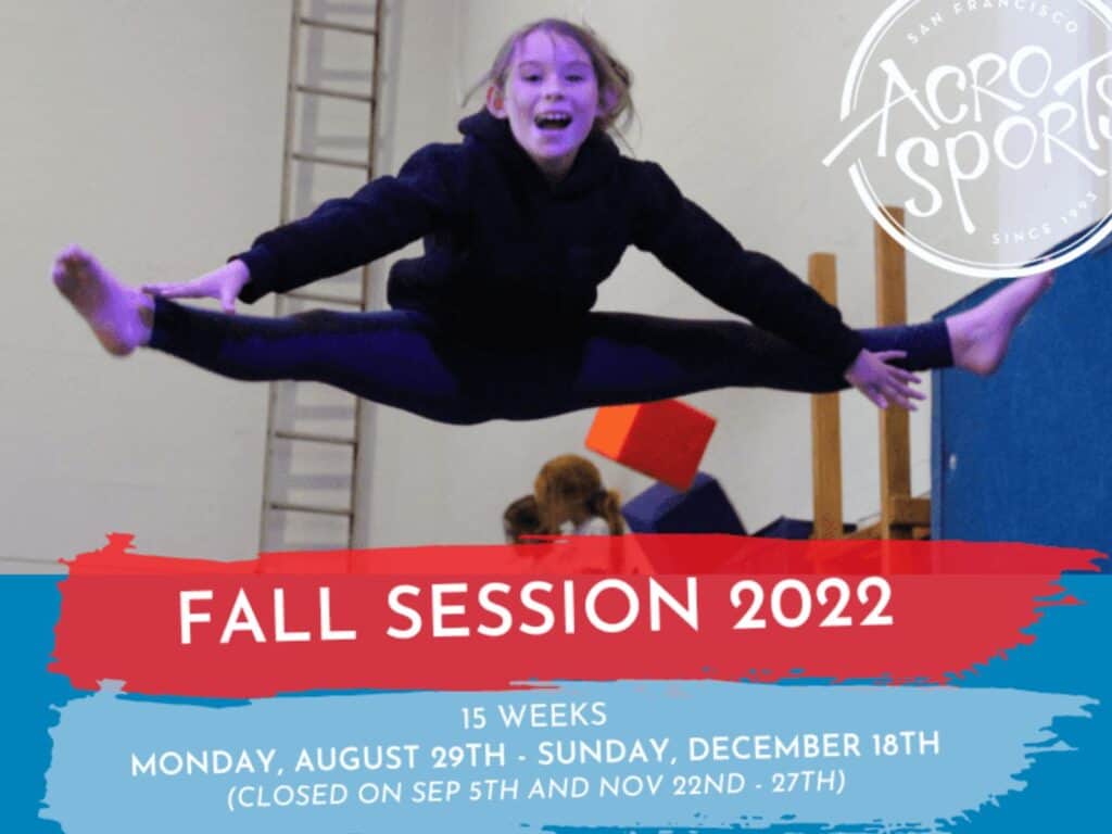 the flyer for the fall session 2021