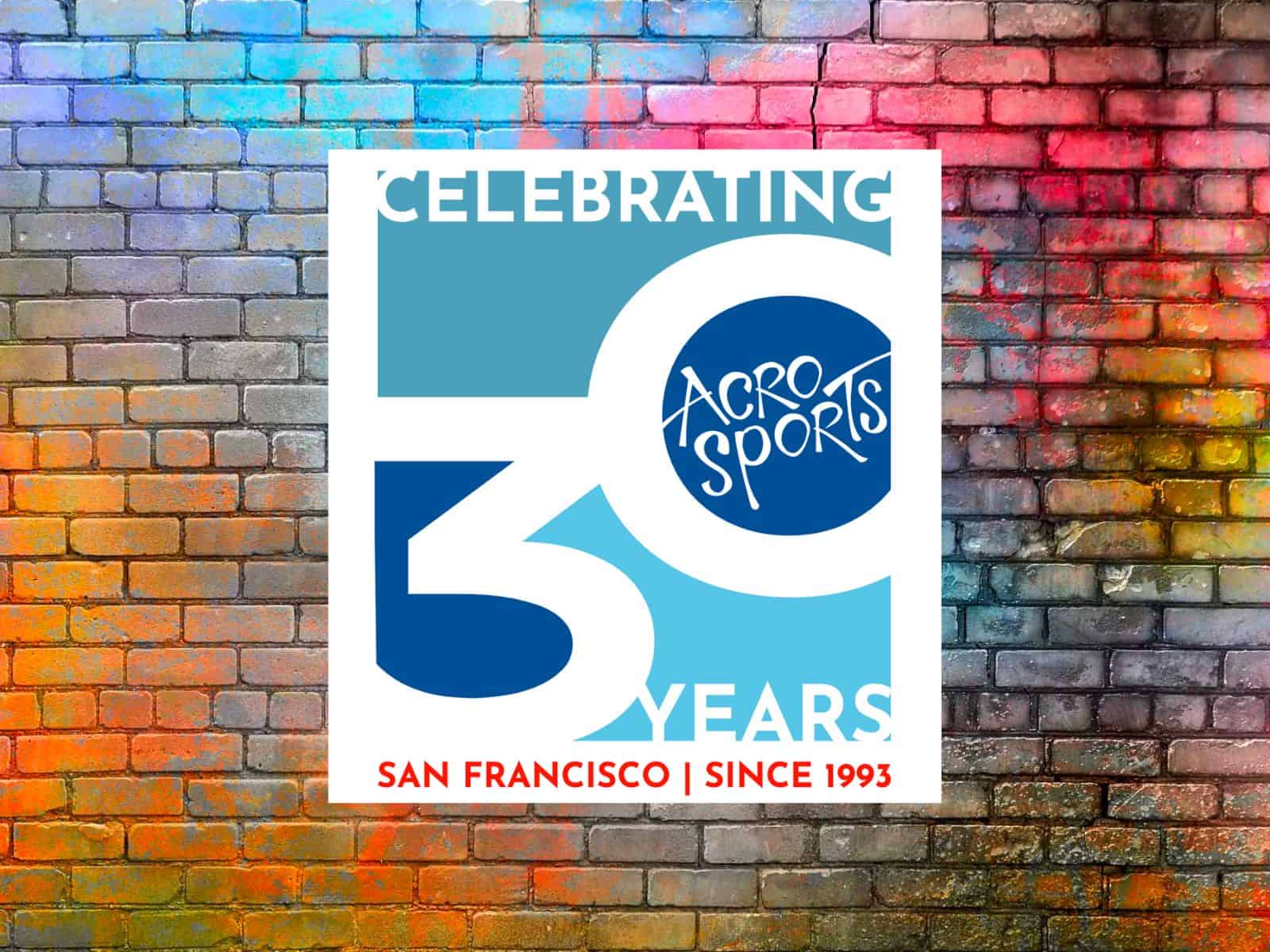 the logo for the 30th anniversary of agro sports san francisco