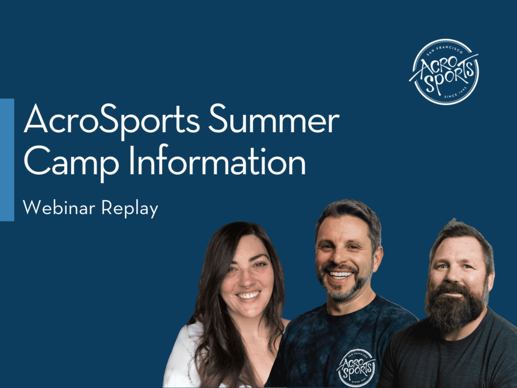_AcroSports Summer Camp Information - Webinar Replay